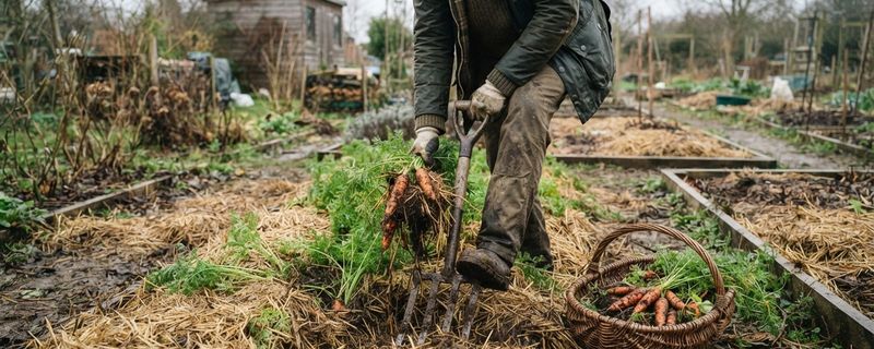 Harvest when the soil is workable