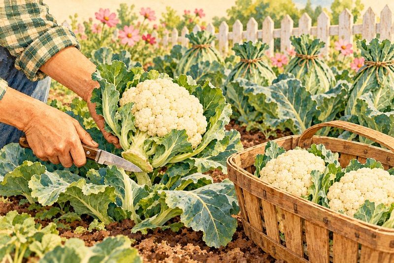 Harvest while the curd is firm and compact Harvest while the curd is firm and compact