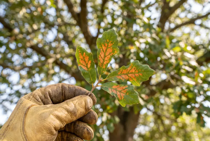 How professionals assess and confirm oak wilt