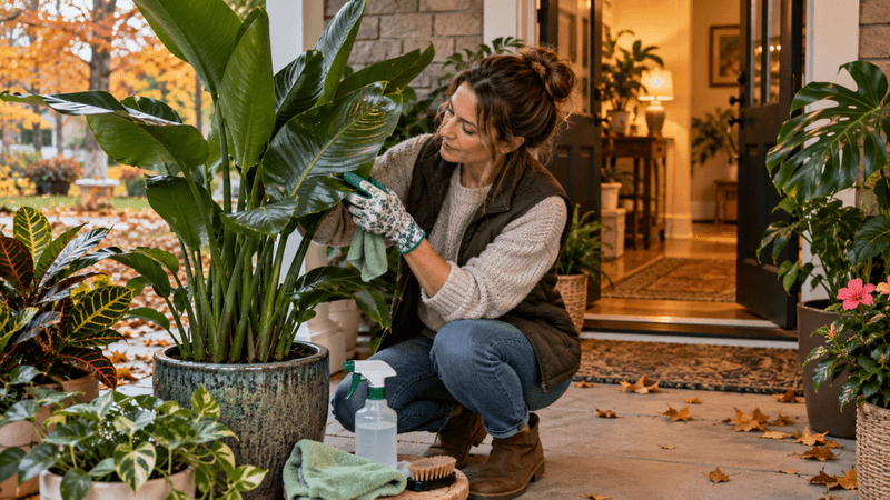 Inspect the plant before it joins your houseplants
