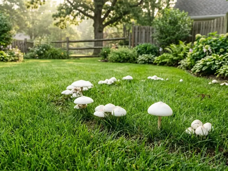 Keep lawn mushrooms away from children and pets