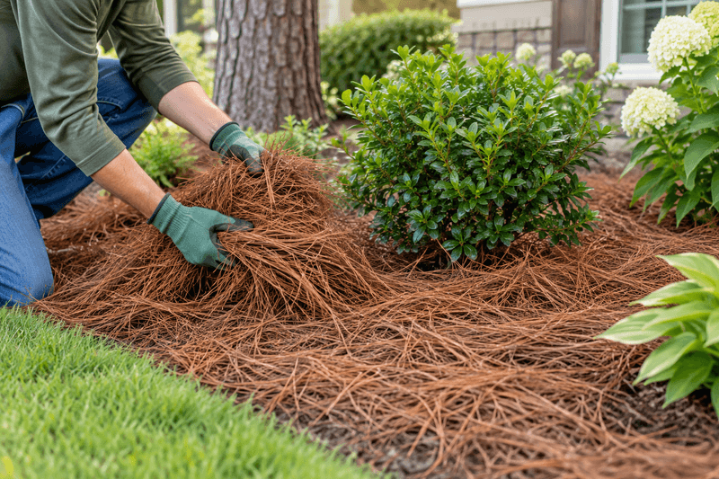 Keep needles clear of stems and check for gaps