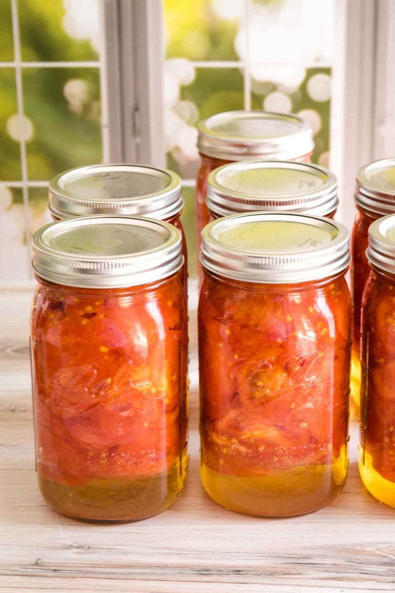 Keep tomatoes from dead or frost-killed vines out of home canning