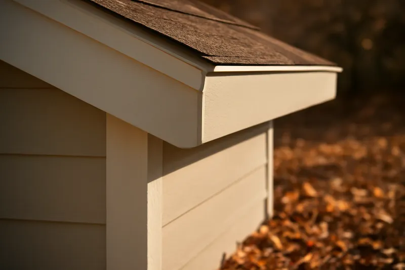 Keep vegetation and combustible material beneath eaves clear
