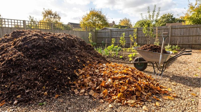 Leaf mulch can slow weeds and hold moisture Leaf mulch can slow weeds and hold moisture