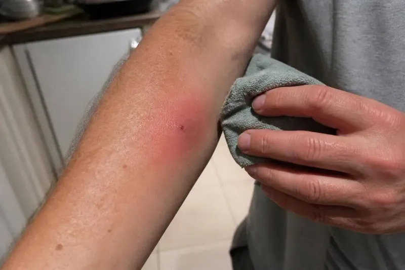 Local swelling can grow without indicating anaphylaxis
