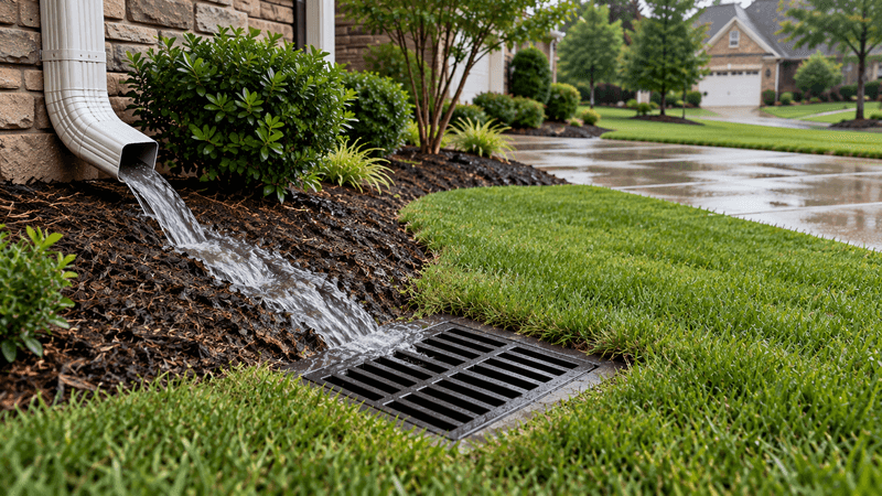 Look for where water enters, collects, or gets blocked Look for where water enters, collects, or gets blocked