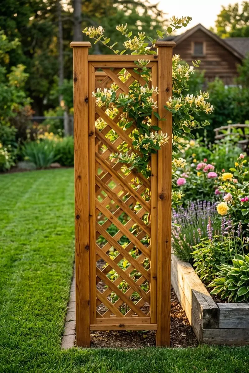 Moisture can contribute to wood decay, but it does not prove trellises fail fast