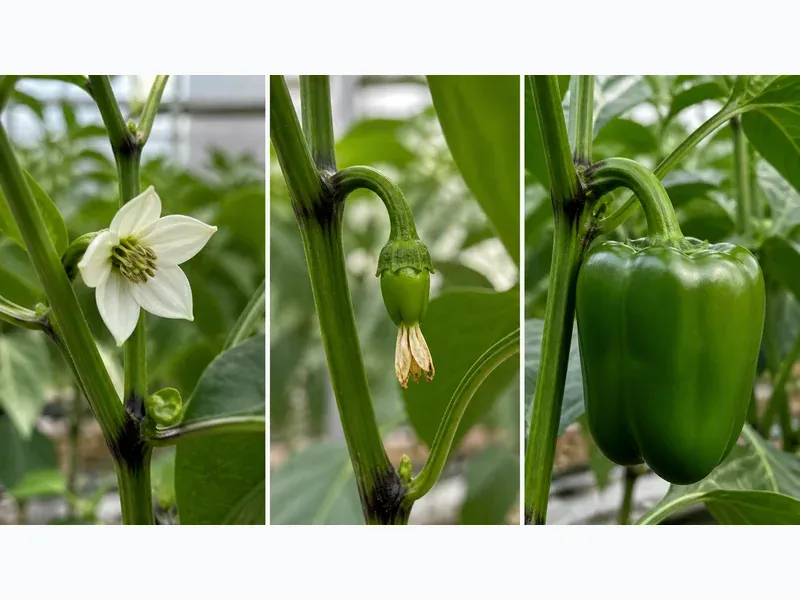 Newly set peppers may need several weeks to mature