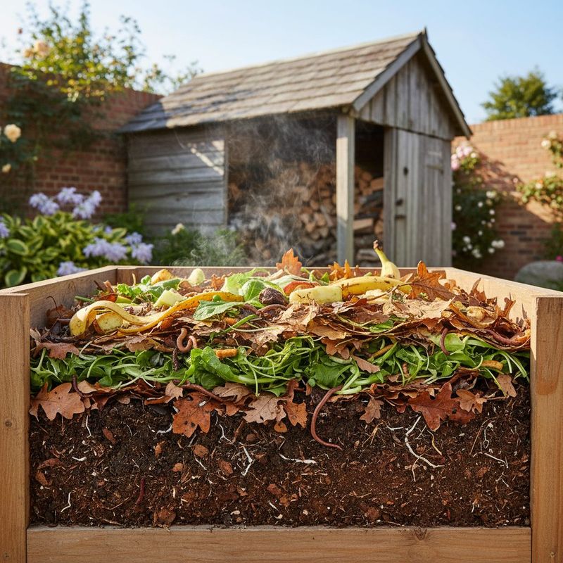 Pair woody mulch with nitrogen-rich ingredients