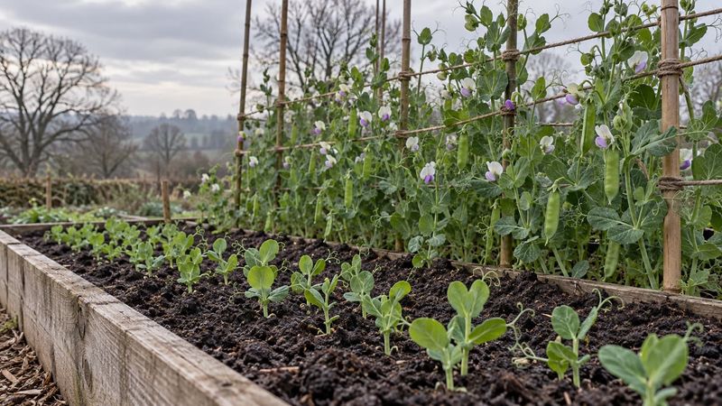 Peas tolerate cool weather; frost is different
