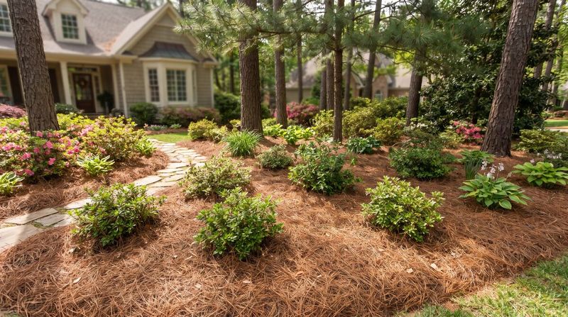 Pine straw’s main value is as an organic mulch