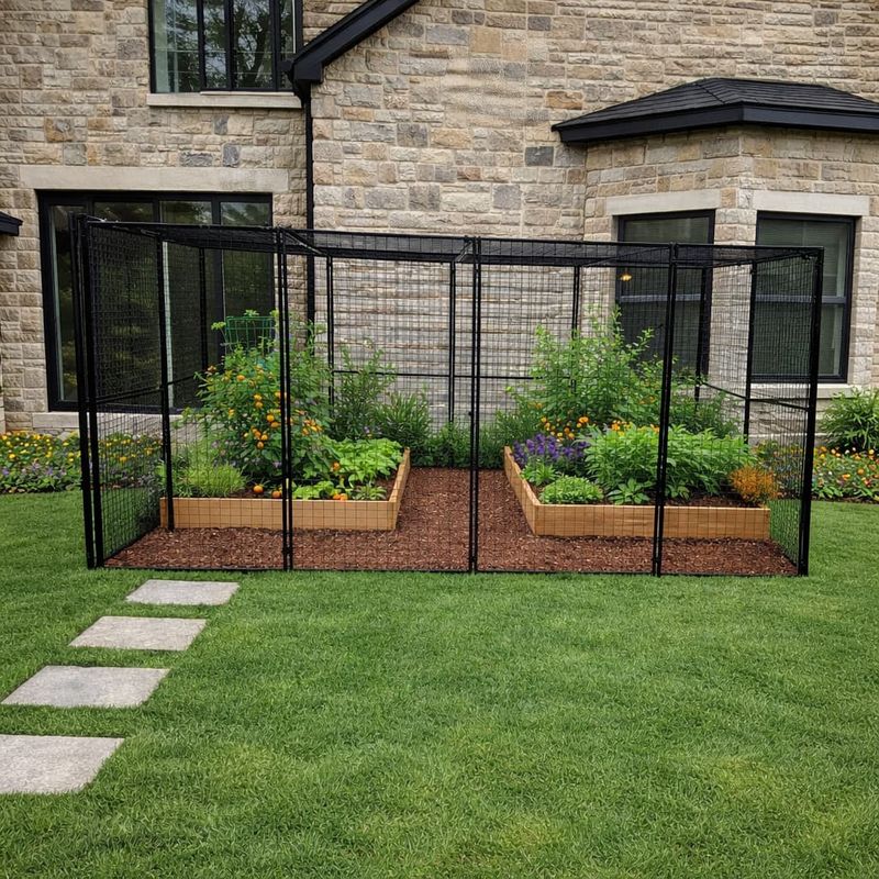 Protect a small bed with a targeted barrier