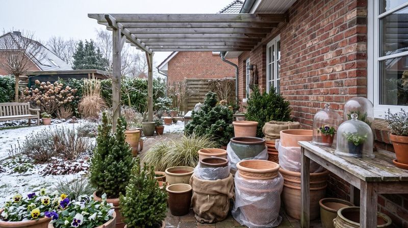 Protect the pot before another hard freeze Protect the pot before another hard freeze