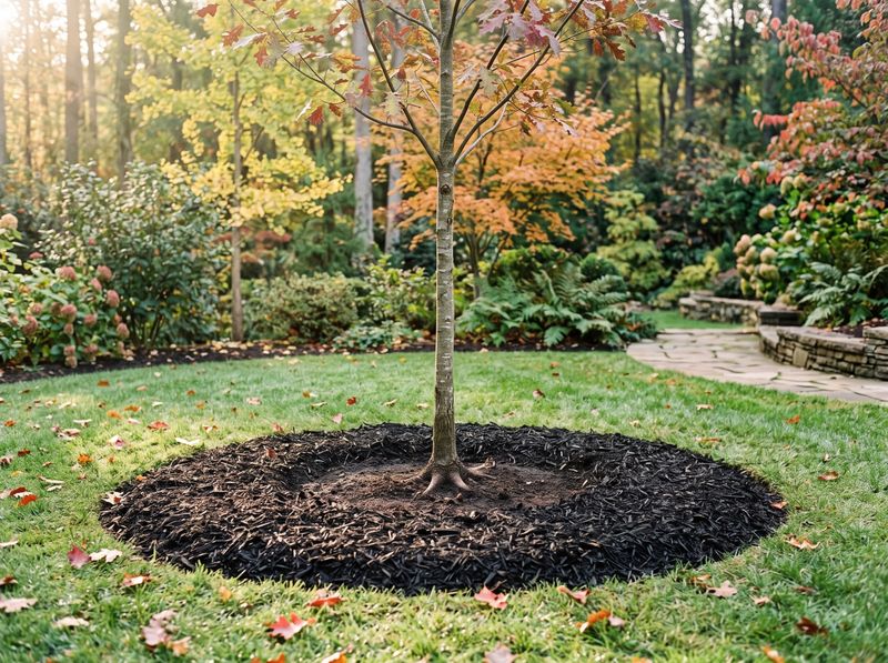 Pull Mulch Back From the Trunk