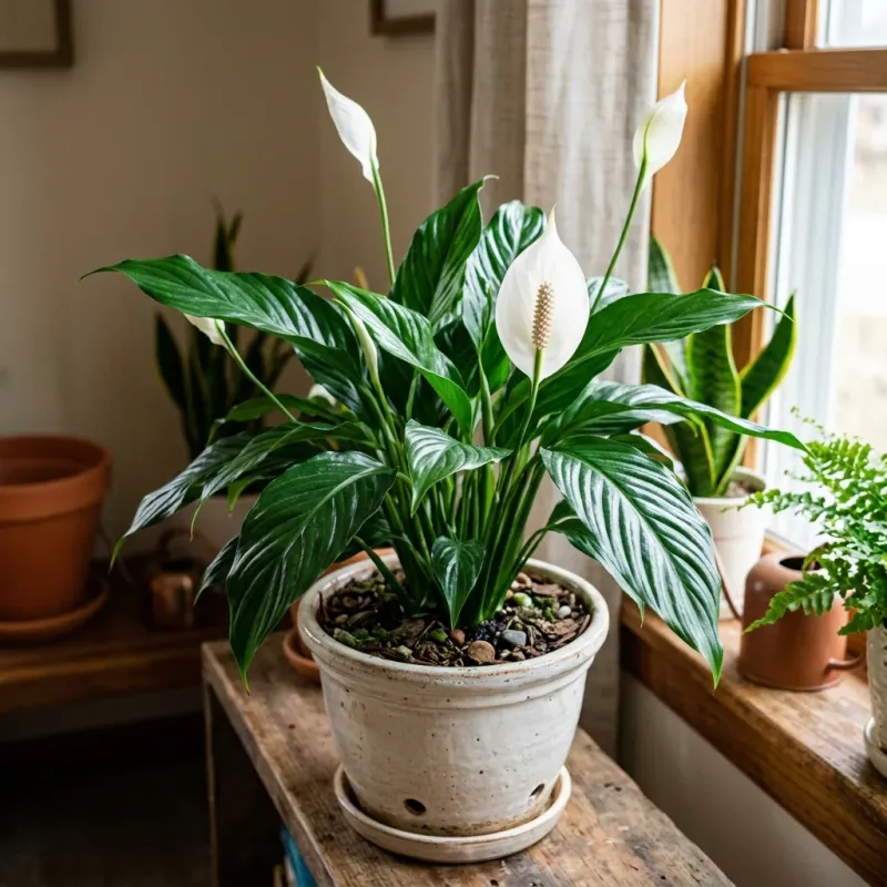 Recheck watering after moving the lily indoors Recheck watering after moving the lily indoors