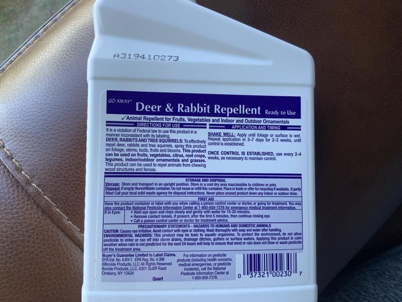 Repellents require upkeep and careful label reading Repellents require upkeep and careful label reading