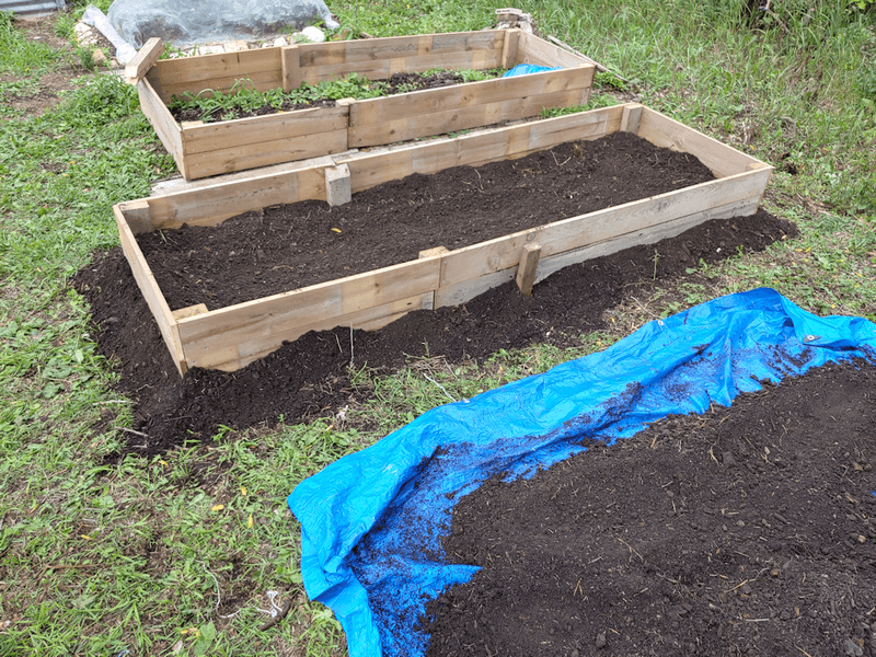 Restore missing soil volume with a bed mix Restore missing soil volume with a bed mix
