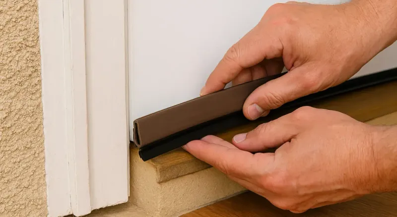 Seal gaps that connect the outside to the house
