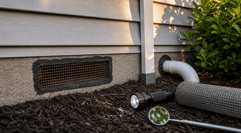 Seal openings and remove resources that attract rodents