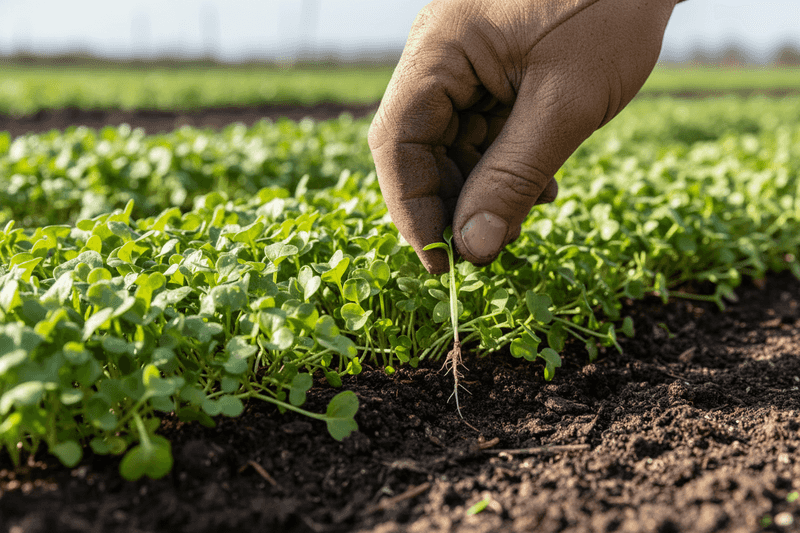 Space and thin small radishes early