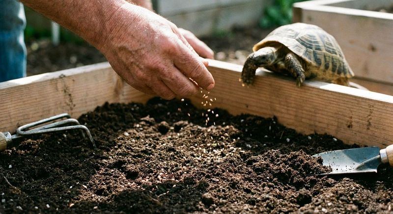 Spreading Slug Bait and Pesticides