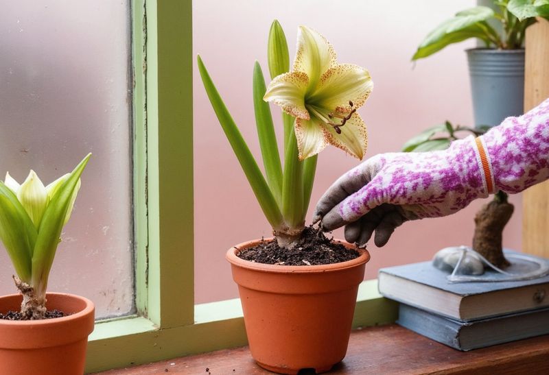 Start with a healthy bulb and a pot that drains Start with a healthy bulb and a pot that drains