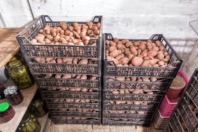 Store cured roots in a cool, dark place