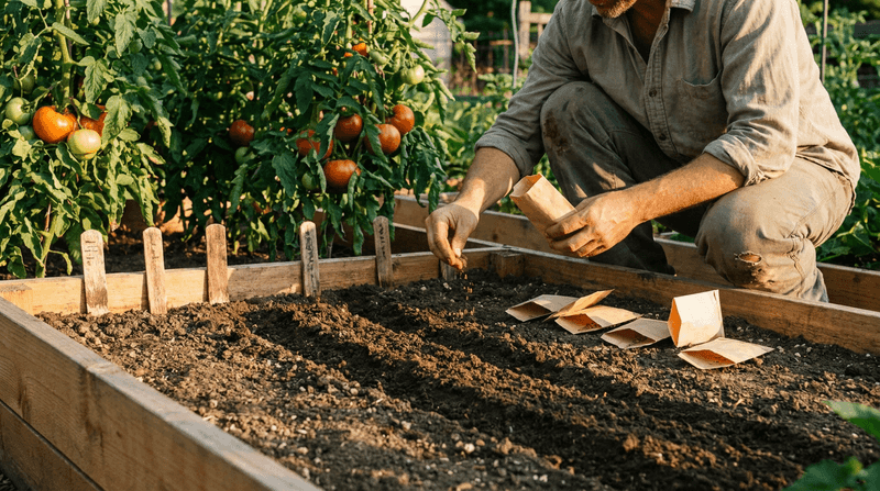 Succession sowing can stagger the harvest