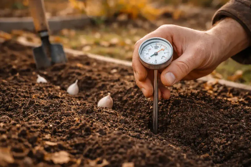 The 50°F reading is for planting, not mulching The 50°F reading is for planting, not mulching