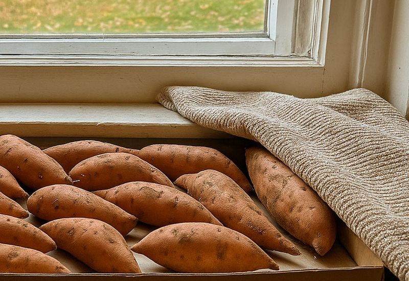 Use a crate or perforated bag for a small harvest