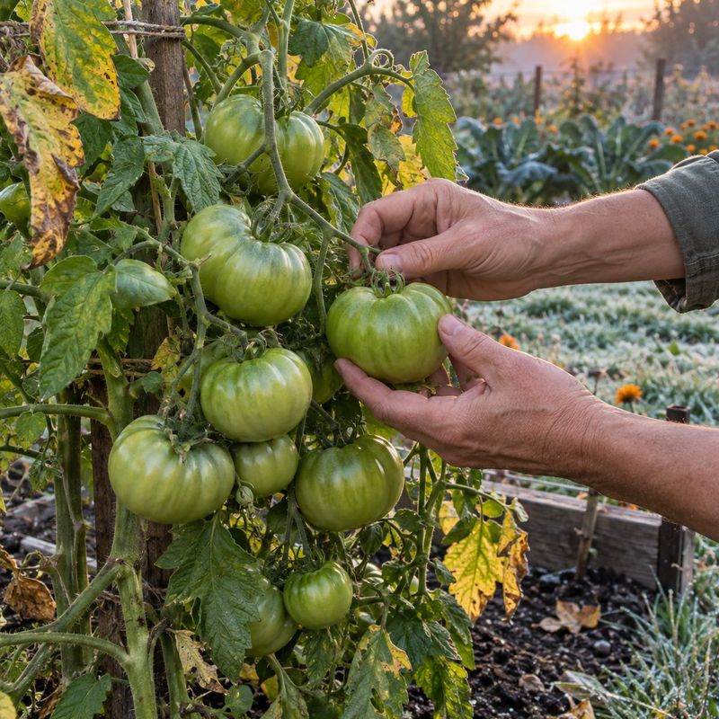 Use frost risk and fruit maturity to decide when to harvest Use frost risk and fruit maturity to decide when to harvest