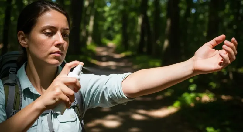 Use personal protection and check for ticks Use personal protection and check for ticks