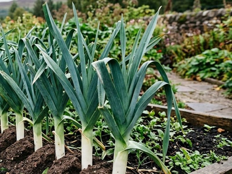 Wait until plants reach pencil-width to mound soil Wait until plants reach pencil-width to mound soil