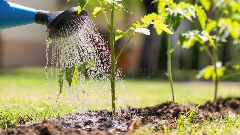 Water according to vine age and weather