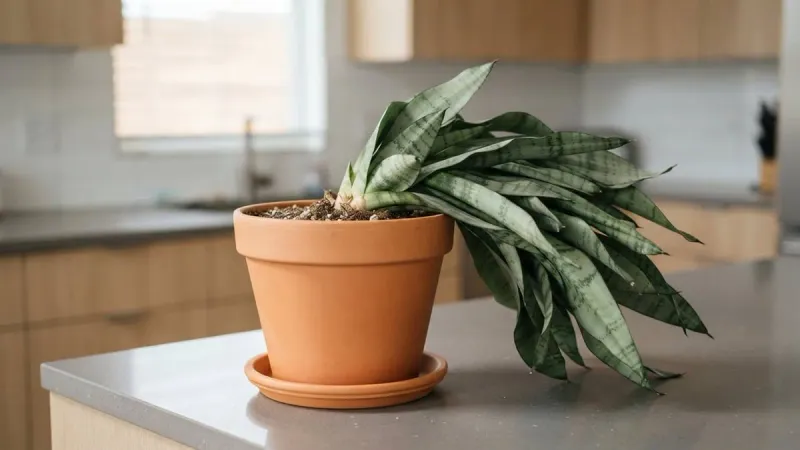 Watering is only one part of keeping leaves upright