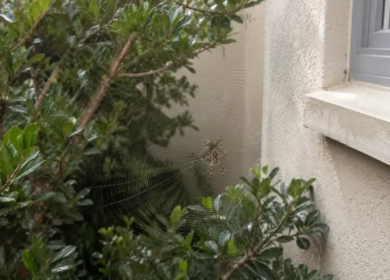 Webs are not a yard-wide insect census Webs are not a yard-wide insect census