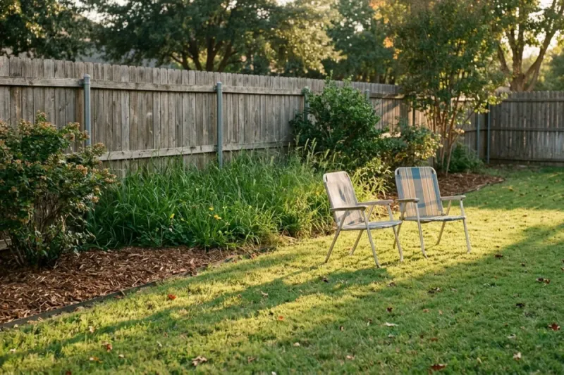 Weedy fence lines and bed borders