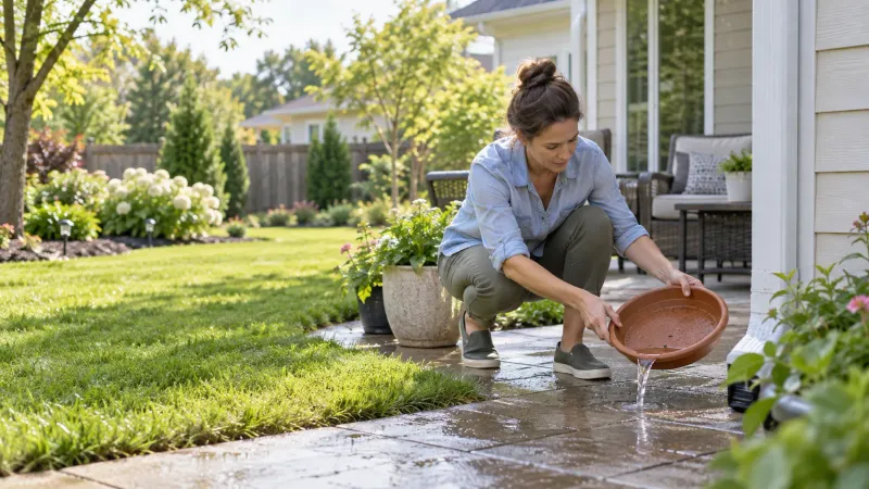 Weekly water checks are the practical mosquito-control step