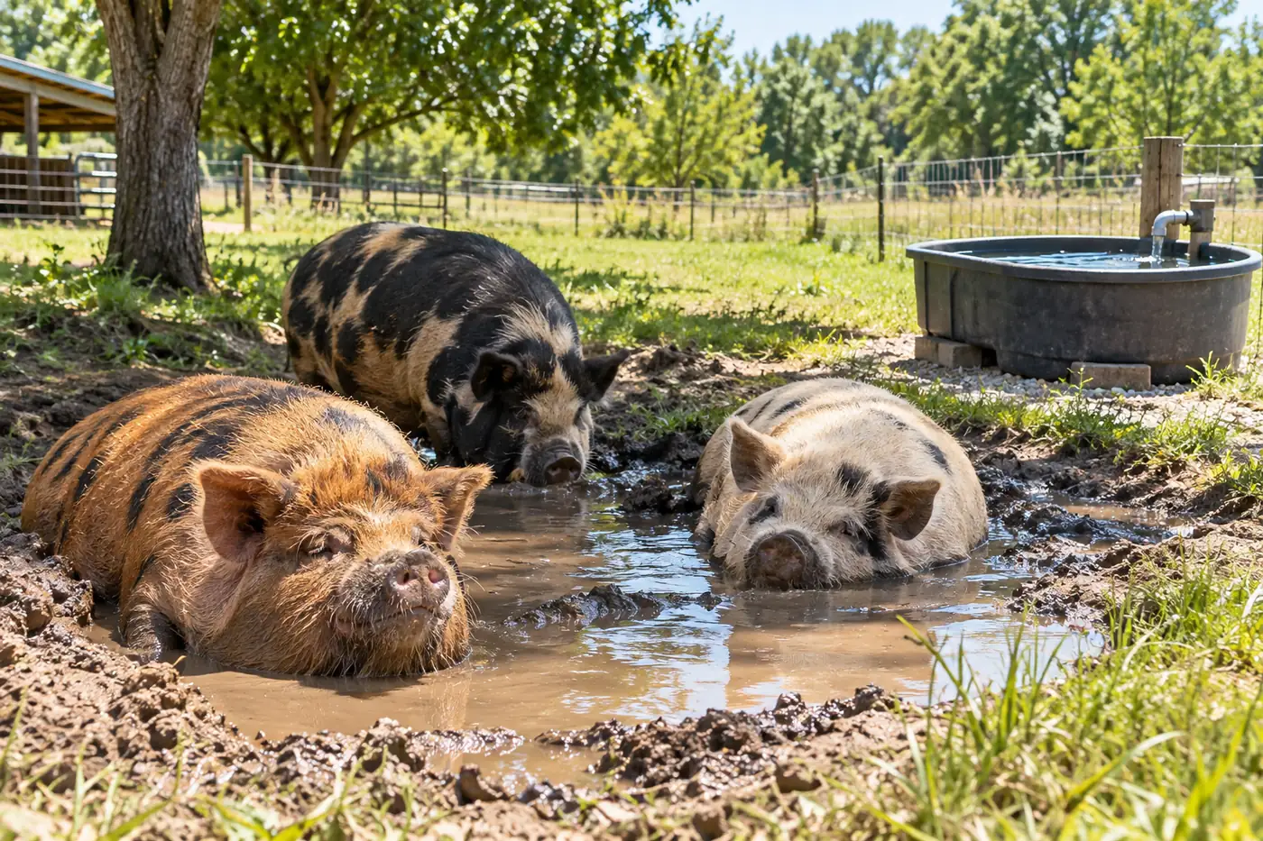 Wet ground can mean a wallow, not a meal Wet ground can mean a wallow, not a meal
