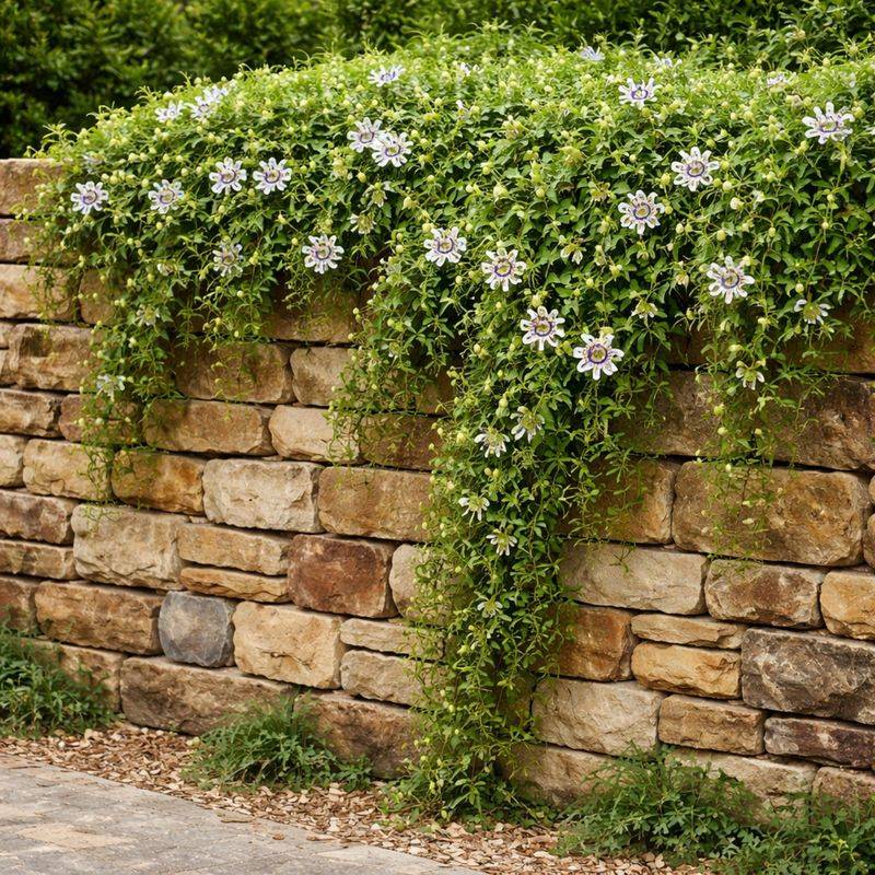 What a passionflower vine can add to a fence What a passionflower vine can add to a fence