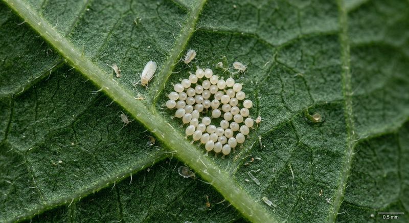 What should you look for under the leaves?