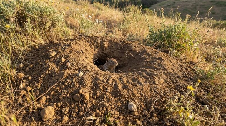 Are Fresh Ground Squirrel Burrows in Your California Yard a Sign of Fall Digging? What We Know