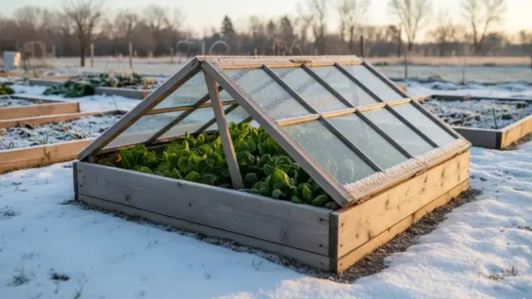 Overwintered lettuce in a cold frame wilts on sunny afternoons because you forgot to crack the lid