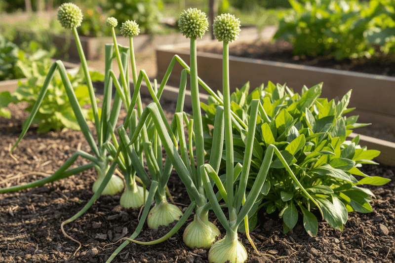 Why your fall-planted onion sets bolt and send up flower stalks before they ever bulb