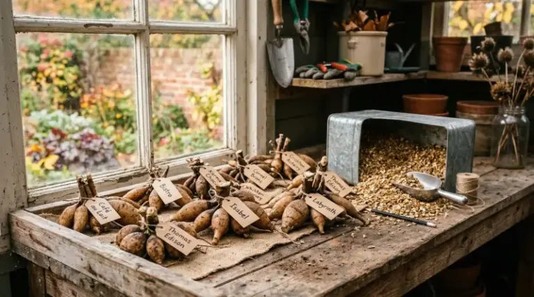 Leaving your dahlia tubers in cold, wet ground turns them to mush, so dig them up after the first frost blackens the leaves