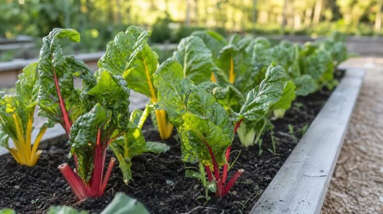 Selective harvesting and covering the planting can extend Swiss chard harvests in suitable winter conditions