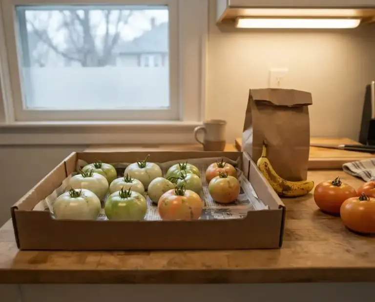 Before the First Frost Hits, Pull Your Green Tomatoes This Way So They Ripen Red on the Counter