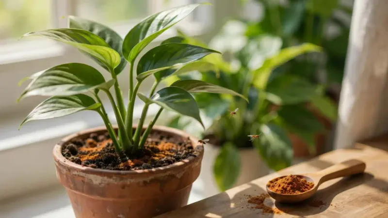 Your fall tomato seedlings for next spring? No: your leftover potting mix grows fungus gnats indoors unless you bake it first